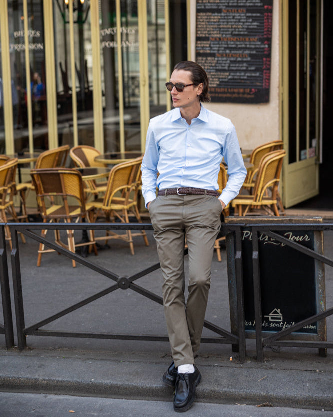 Pantalon chino kaki