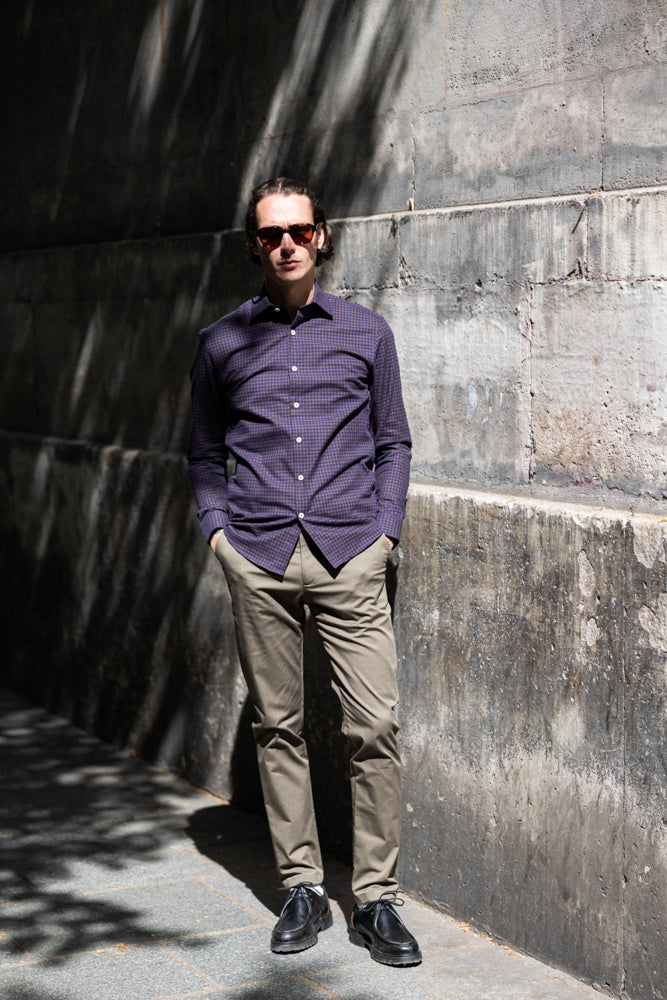 Pantalon chino kaki