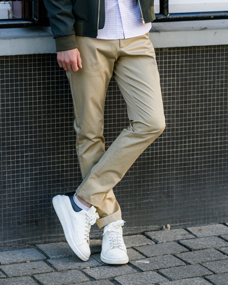 Pantalon Chemise Homme Or Premium Beige Chino Pants