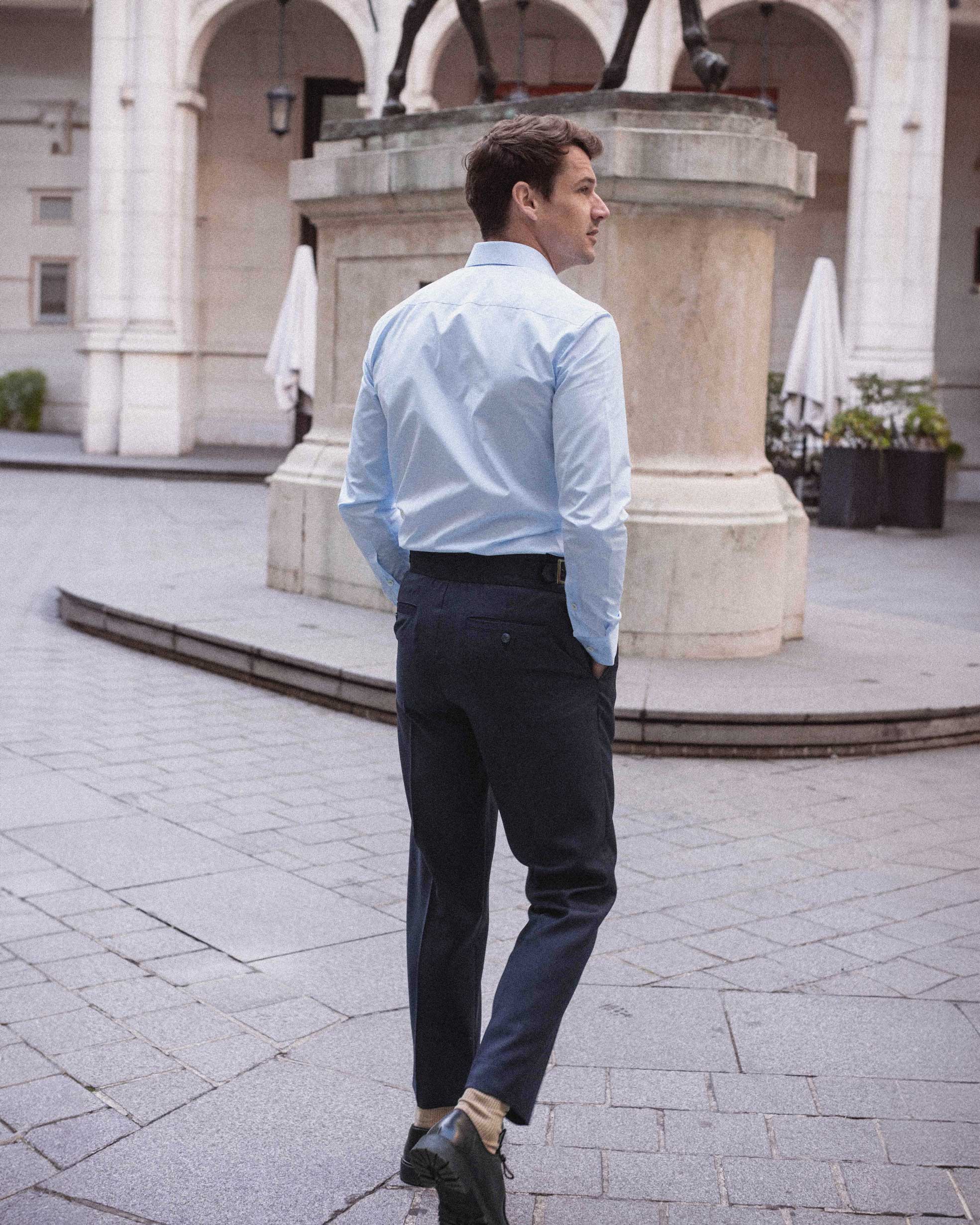 Pantalon Gurkha en Drap de Laine super 110s