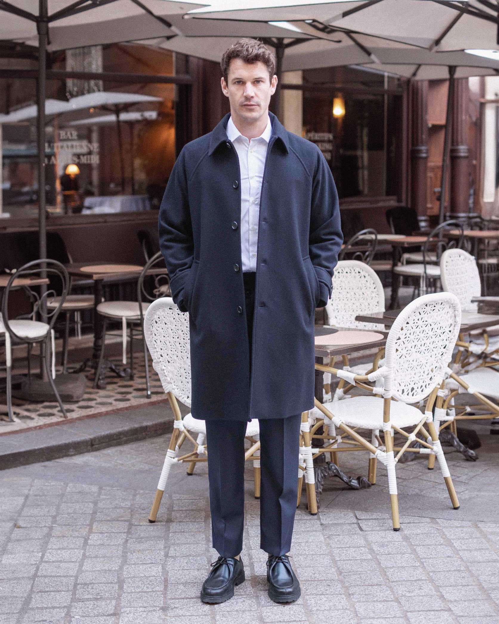 Mac en Laine Bleu Marine