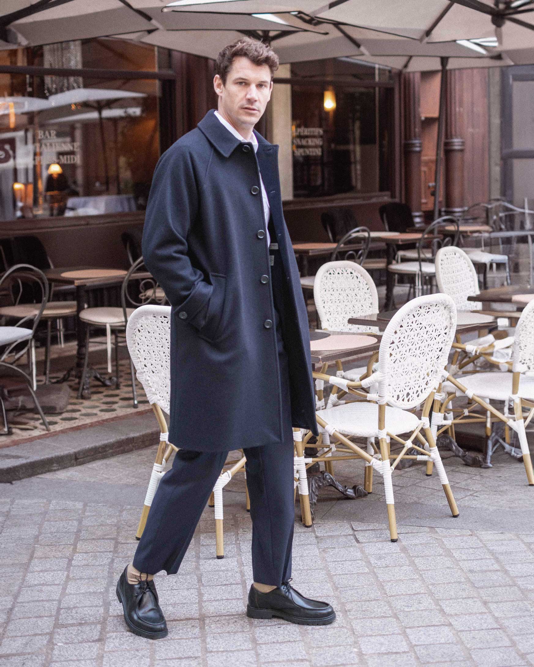 Mac en Laine Bleu Marine