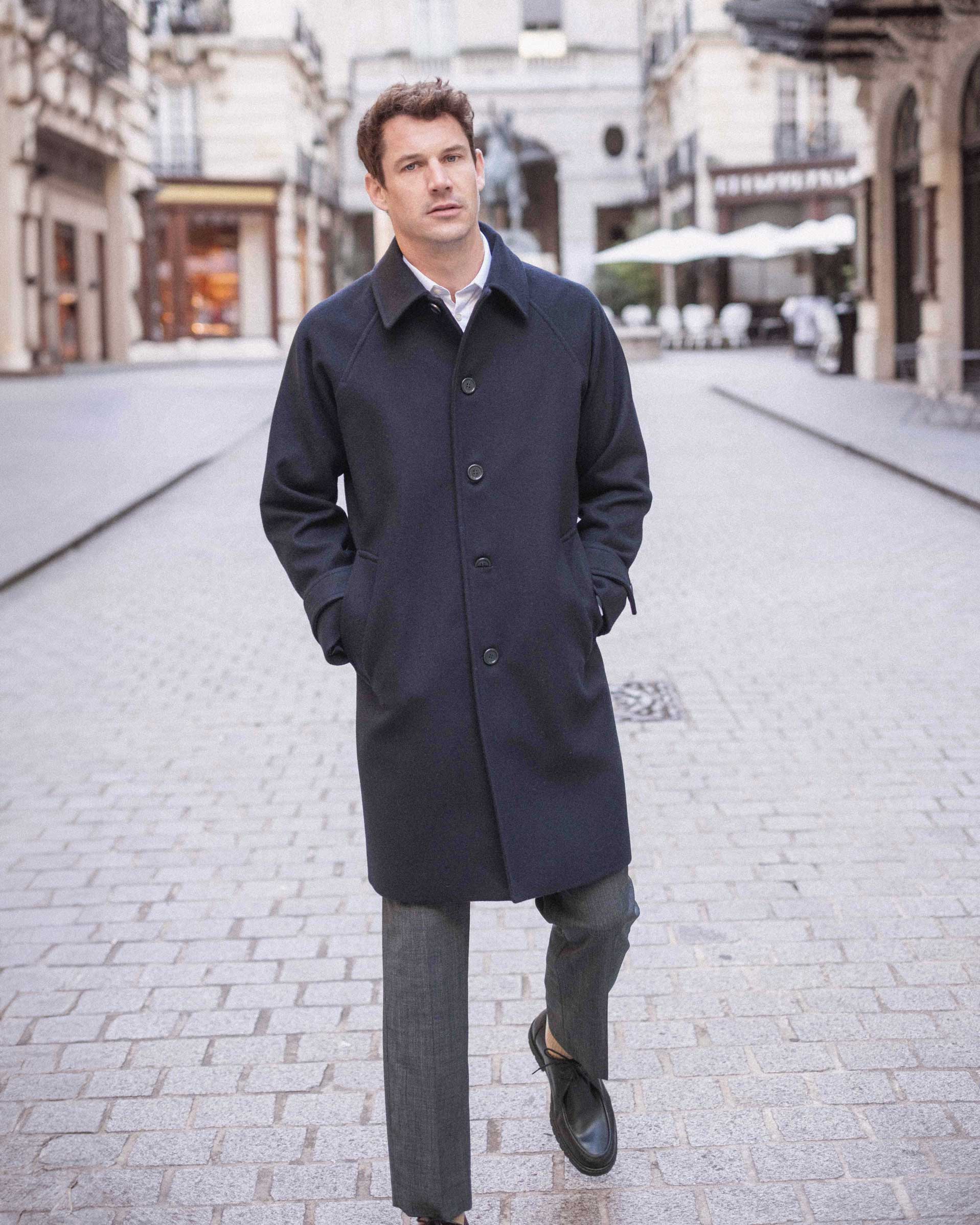 Mac en Laine Bleu Marine