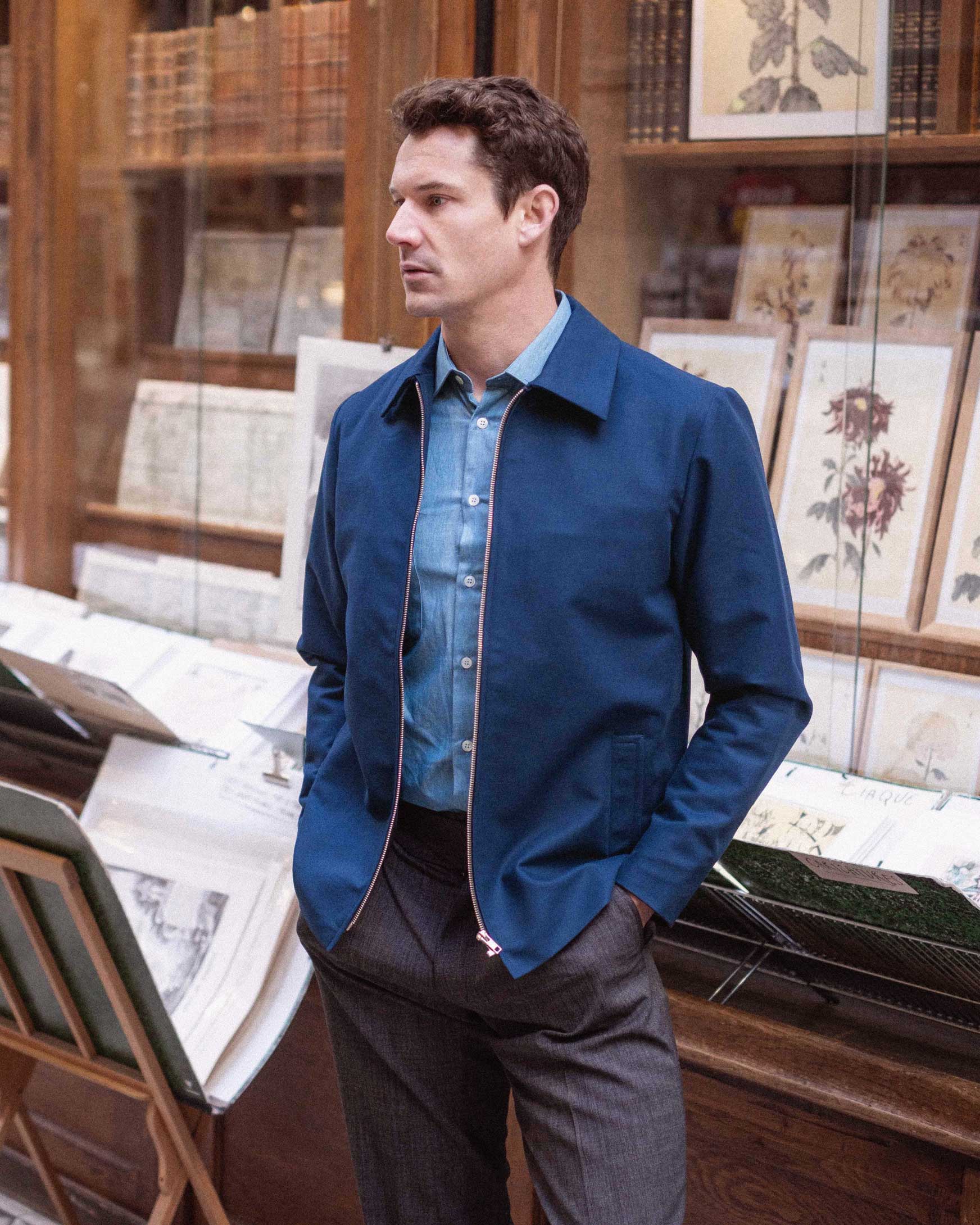 Coach Jacket Bleu Marine