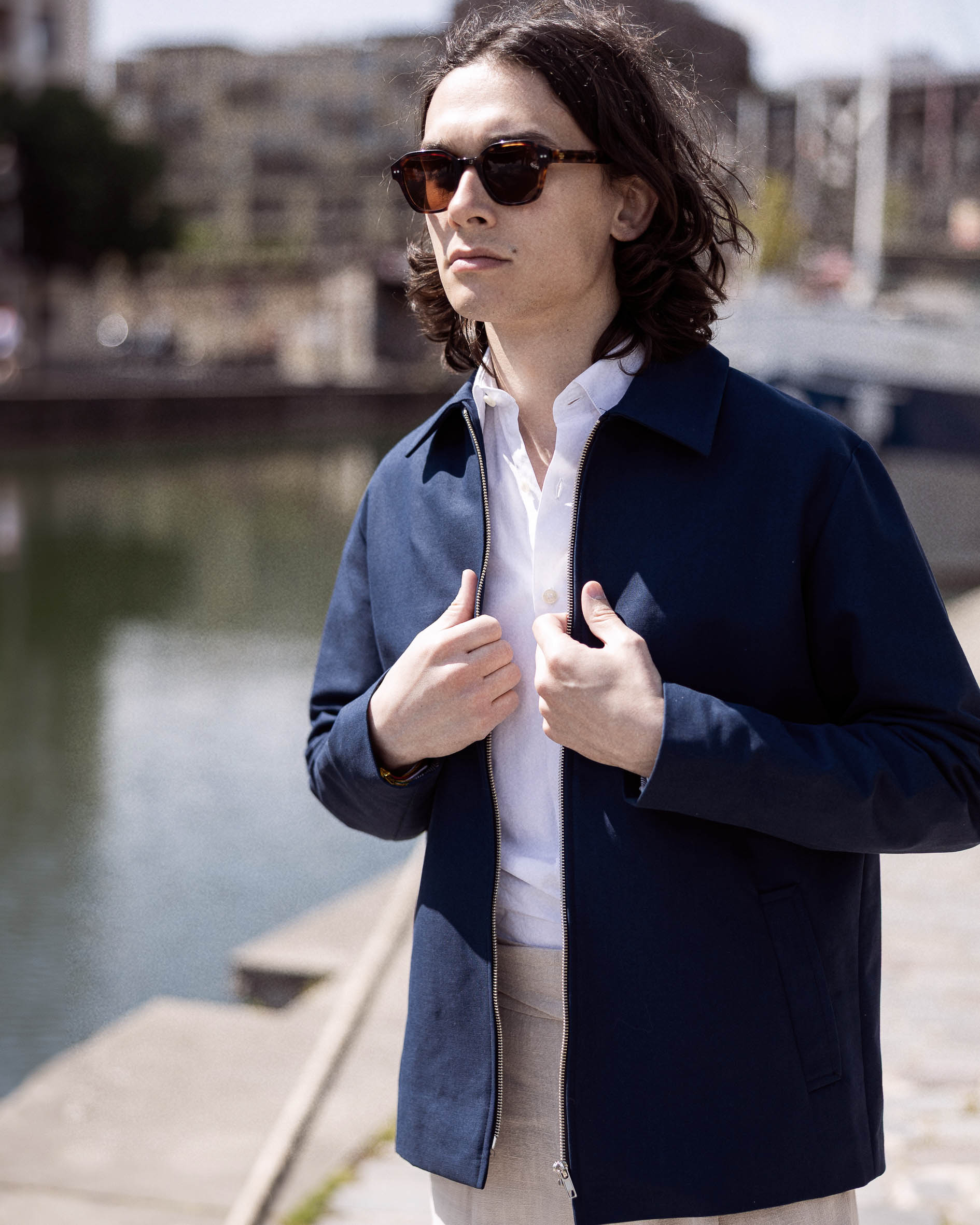 Coach Jacket Bleu Marine