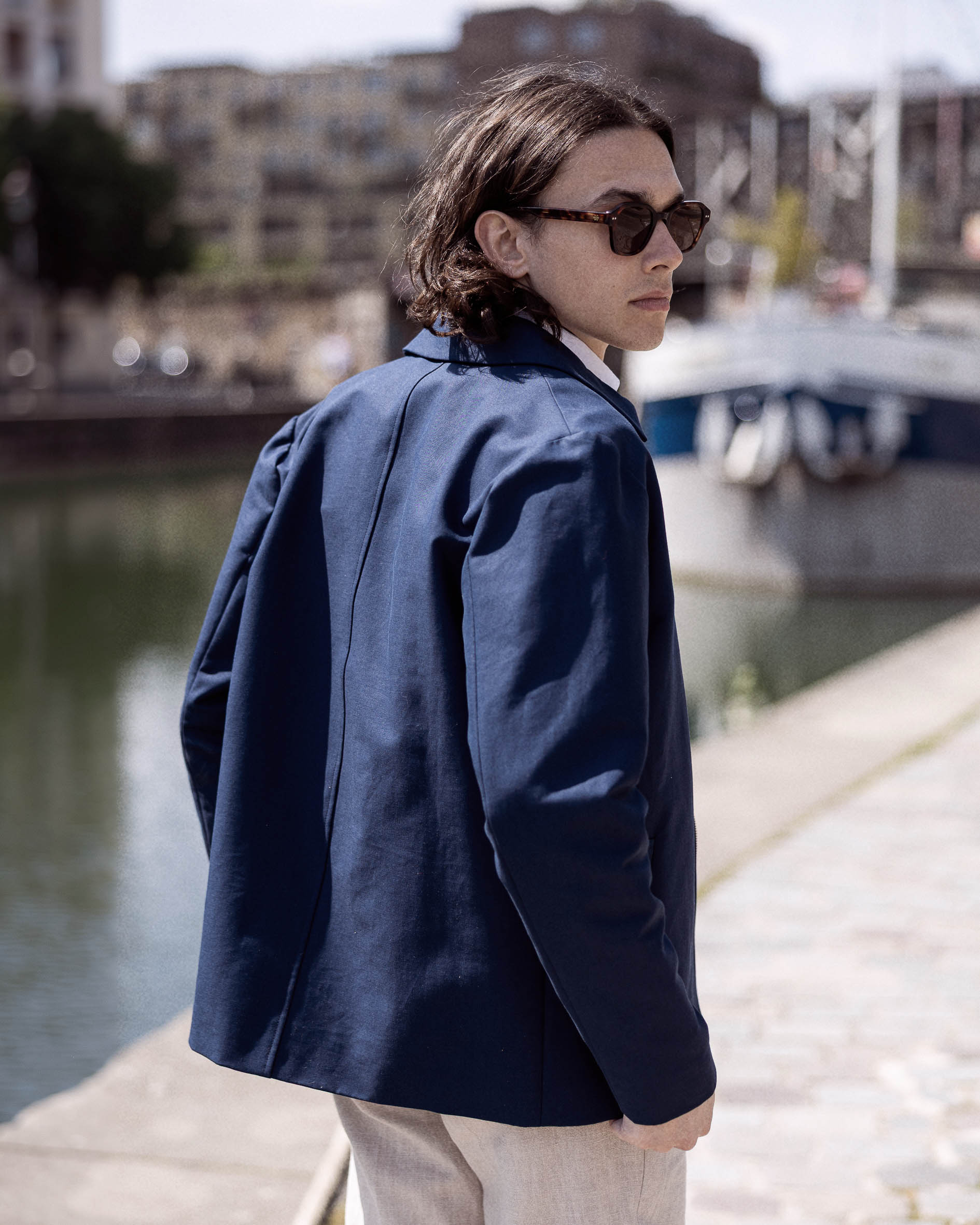 Coach Jacket Bleu Marine