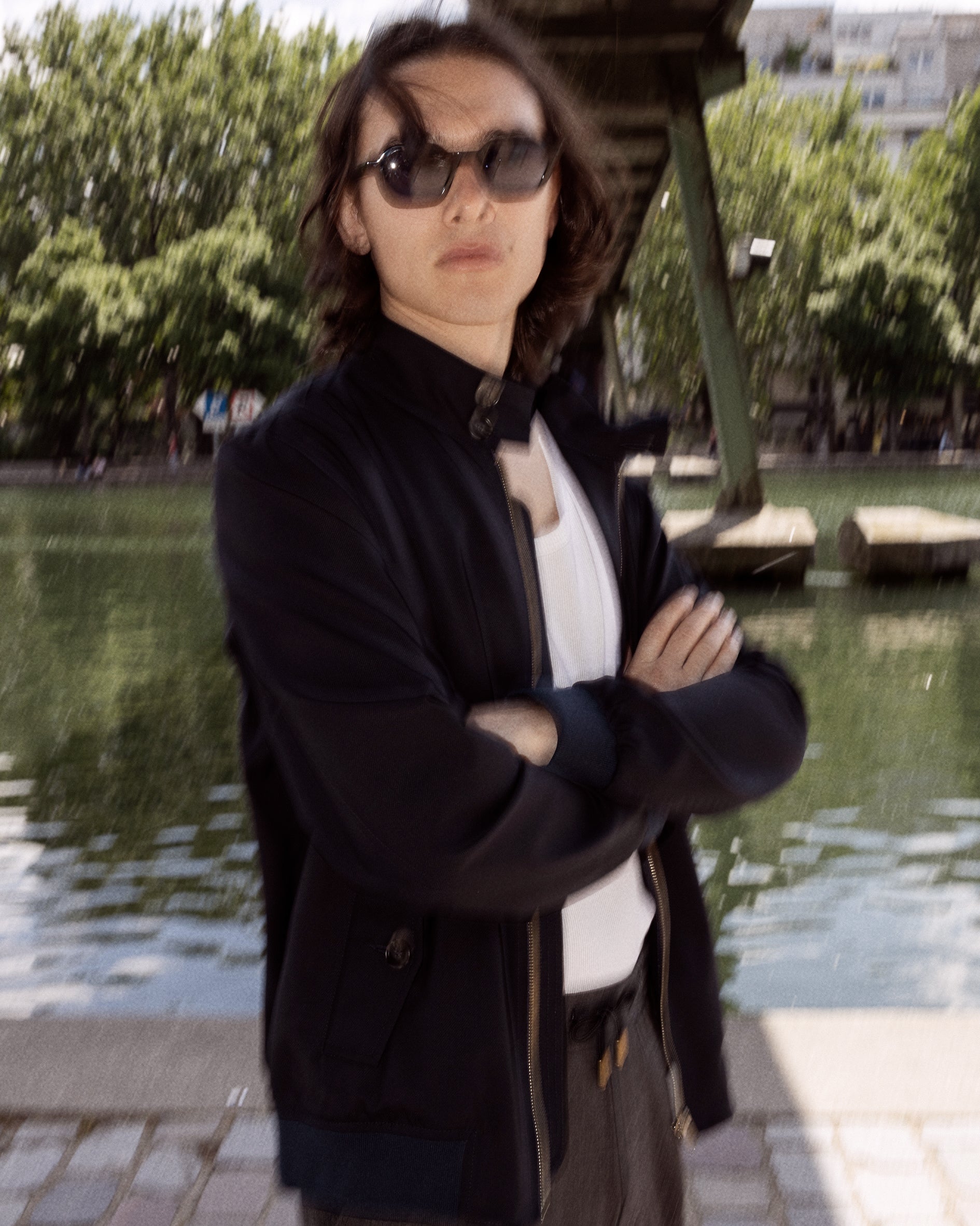 Blouson Harrington marine