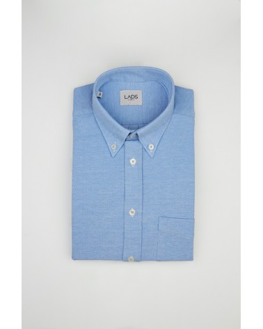 chemise homme de luxe haut de gamme : Chemise homme casual bleue polo
