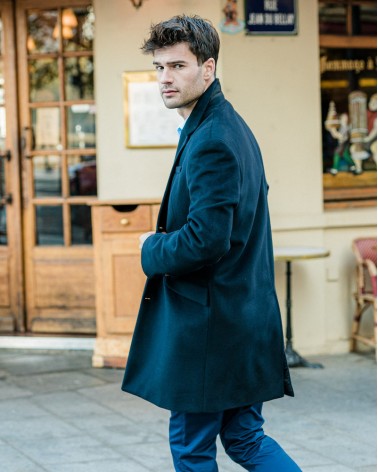 chemise homme de luxe haut de gamme : Manteau Long en cachemire