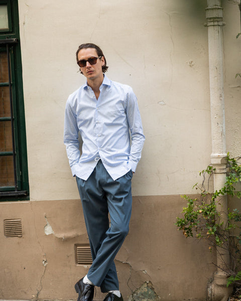 épine - epine PARIS over shirt blue stripe ÉPINE PARIS over shirt blue stripe | épine