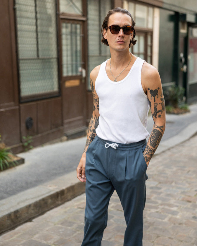 Pantalon Jogpant Bleu Pétrole