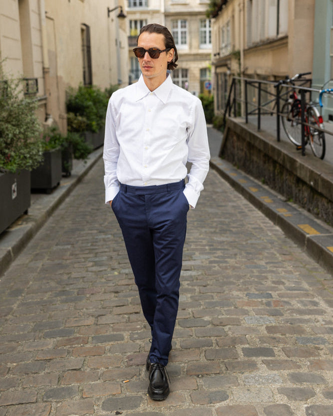 Navy chino pants