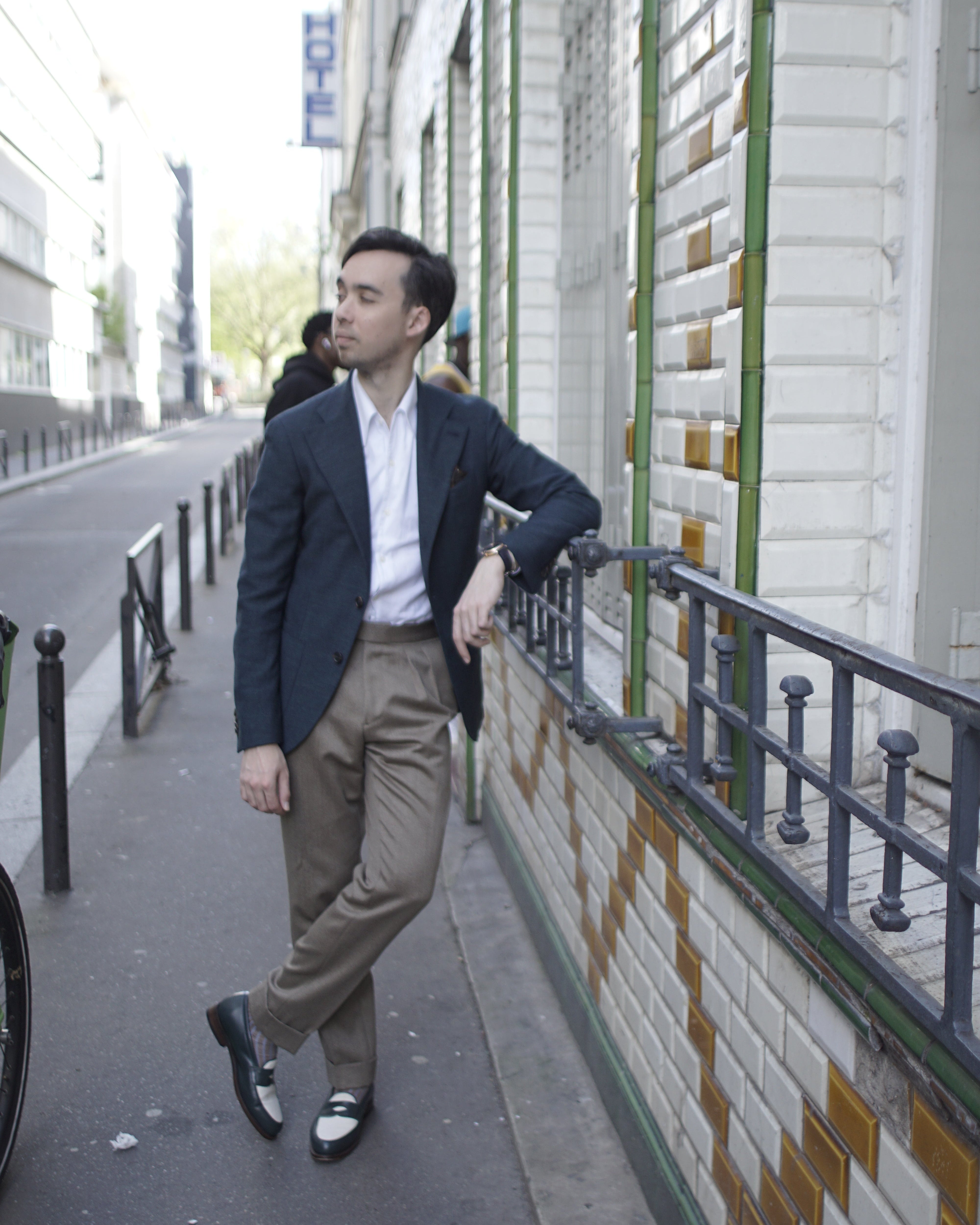 Chemise col une pièce blanche