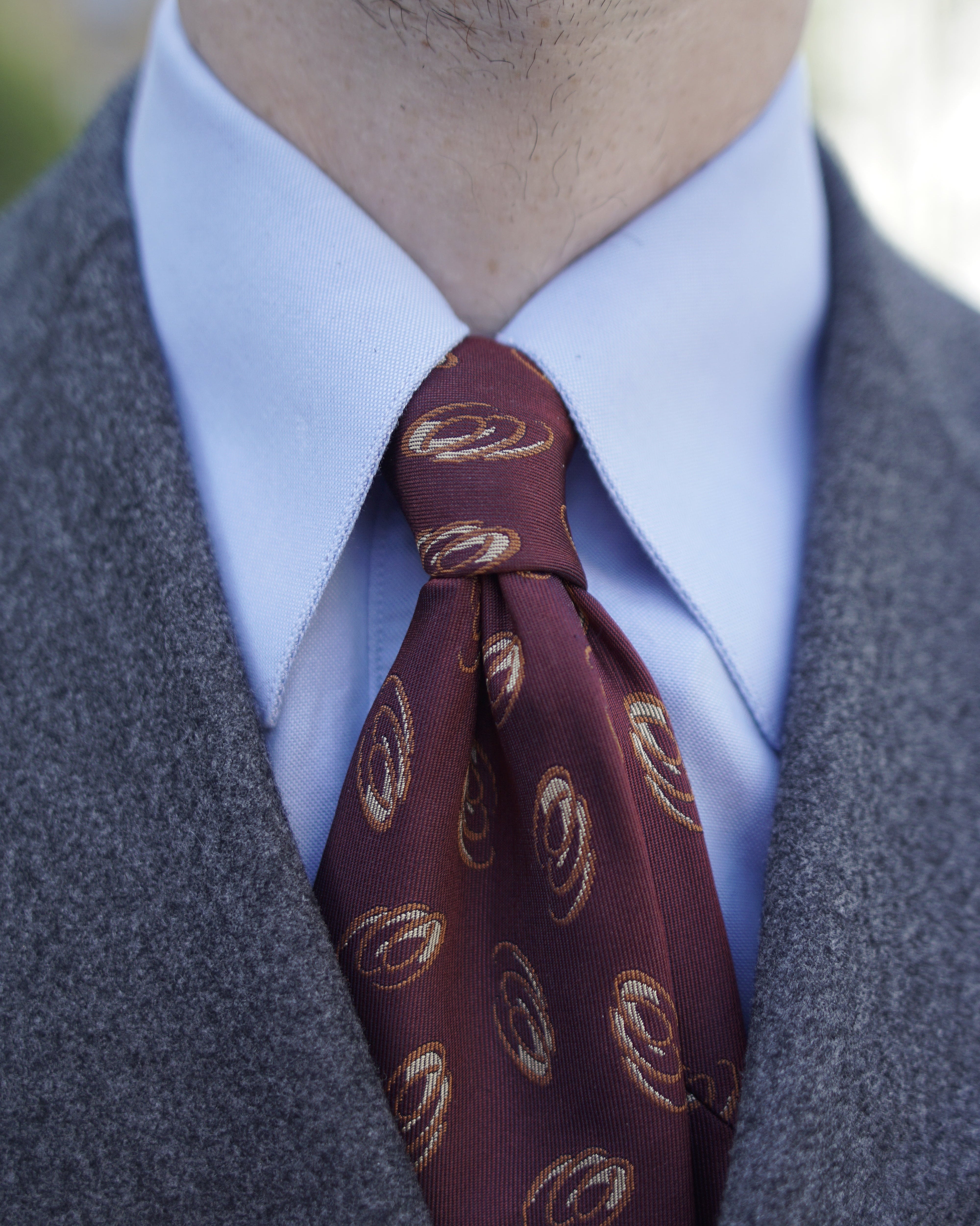 Chemise col une pièce bleu clair