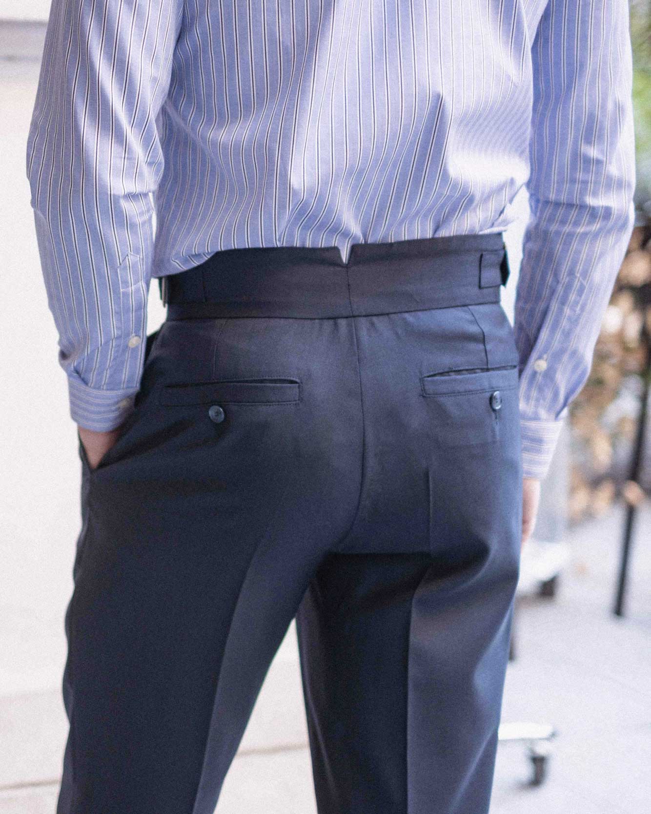 Pantalon Gurkha en Drap de Laine super 110s