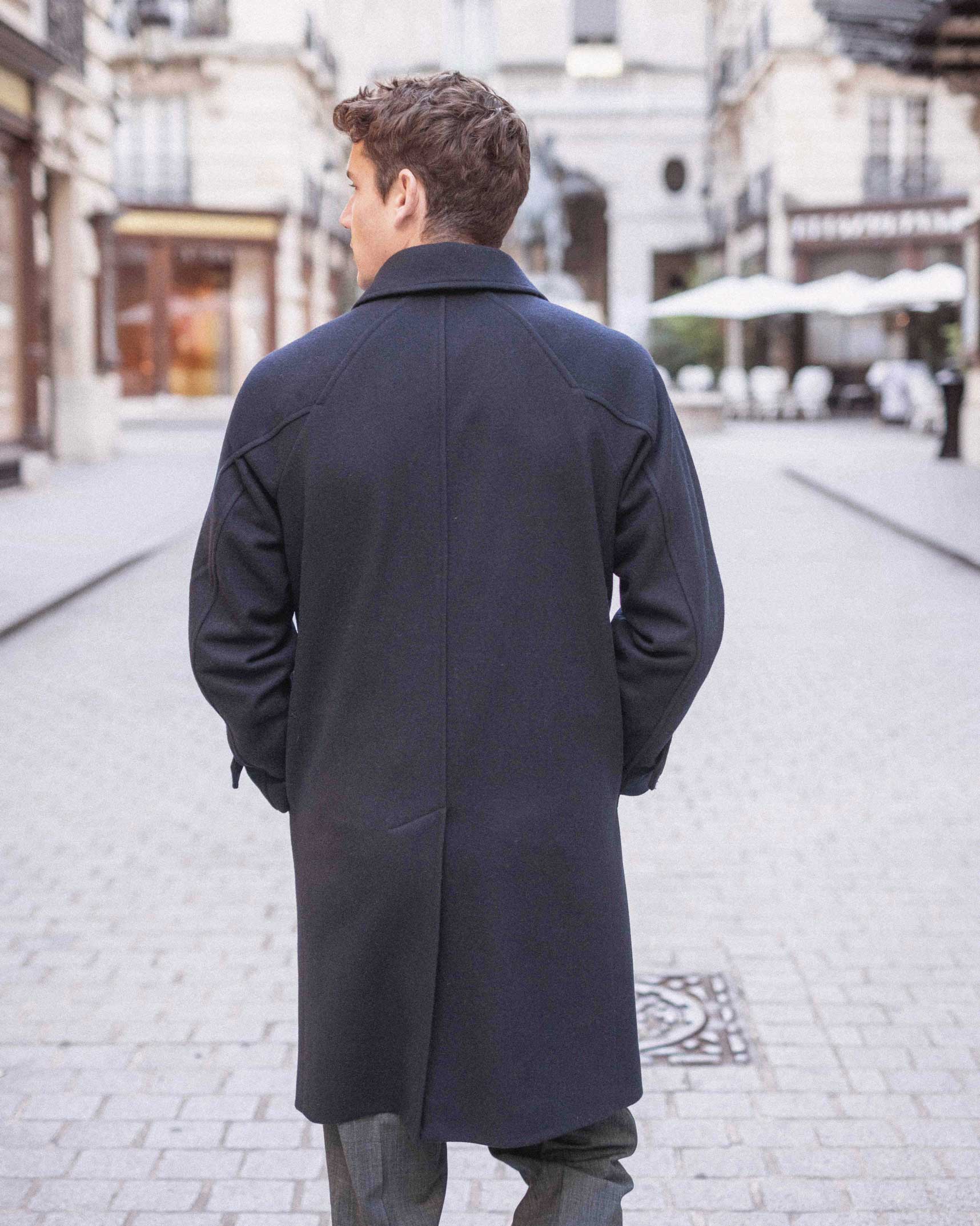 Mac en Laine Bleu Marine