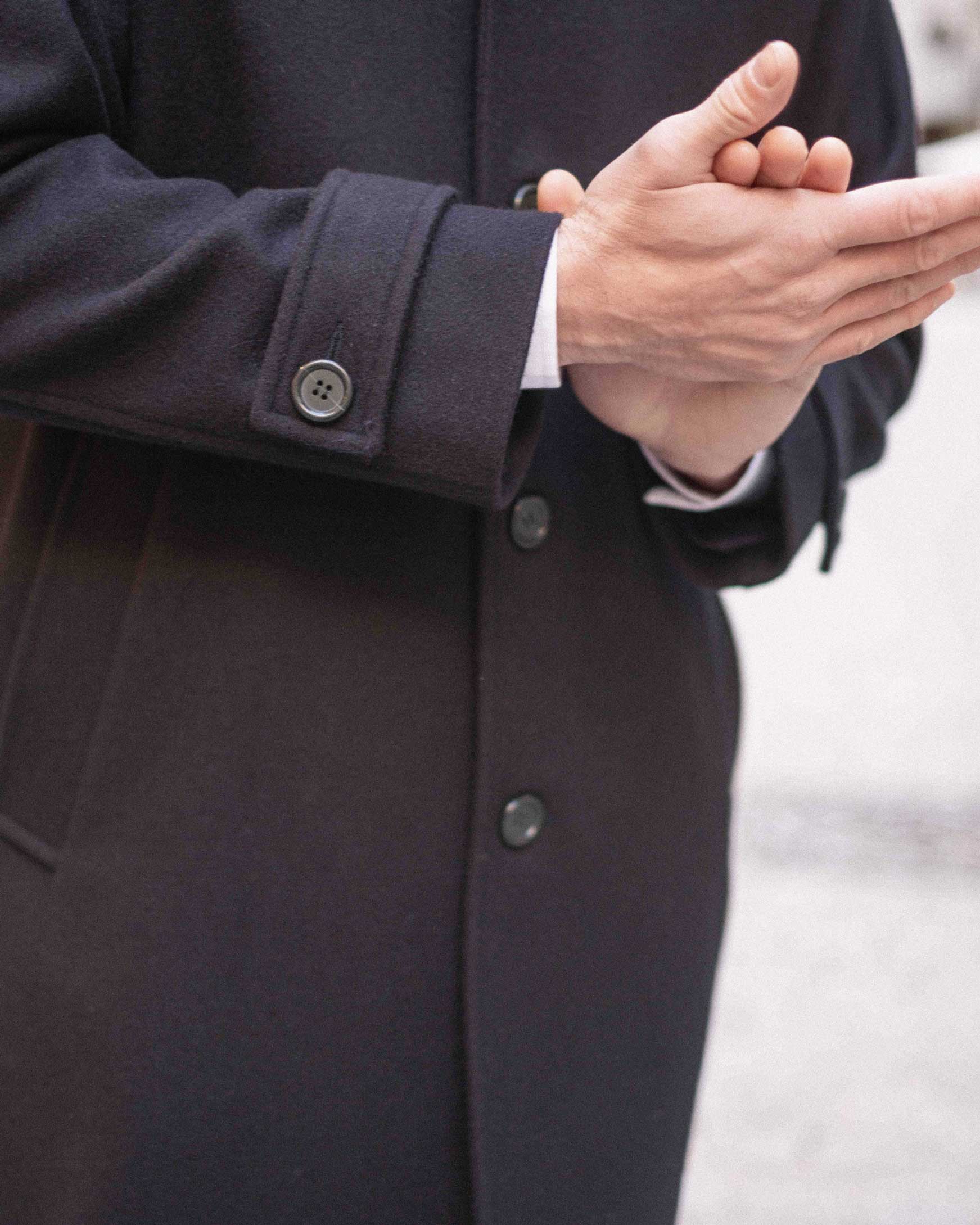 Mac en Laine Bleu Marine