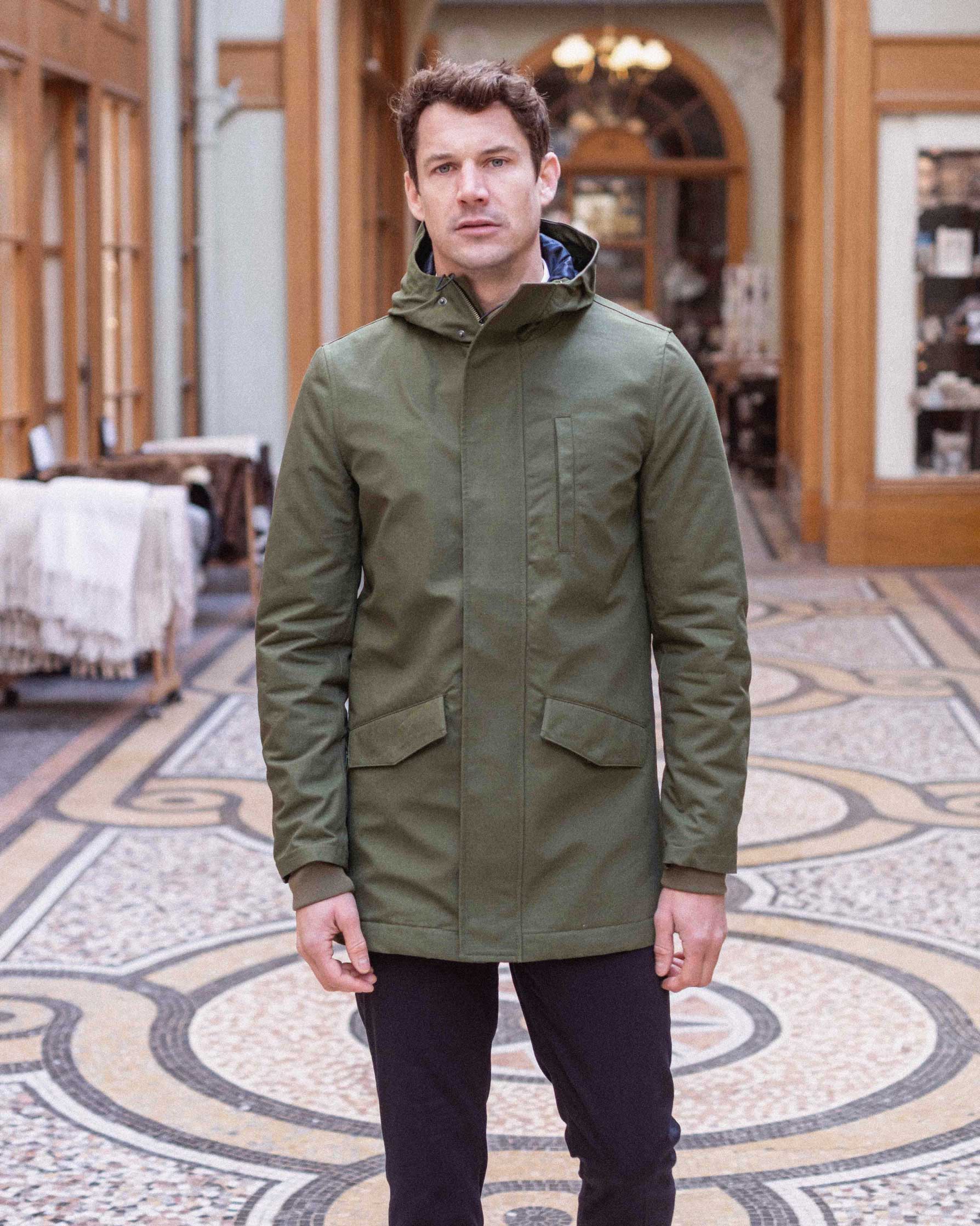 Parka imperméable Olive