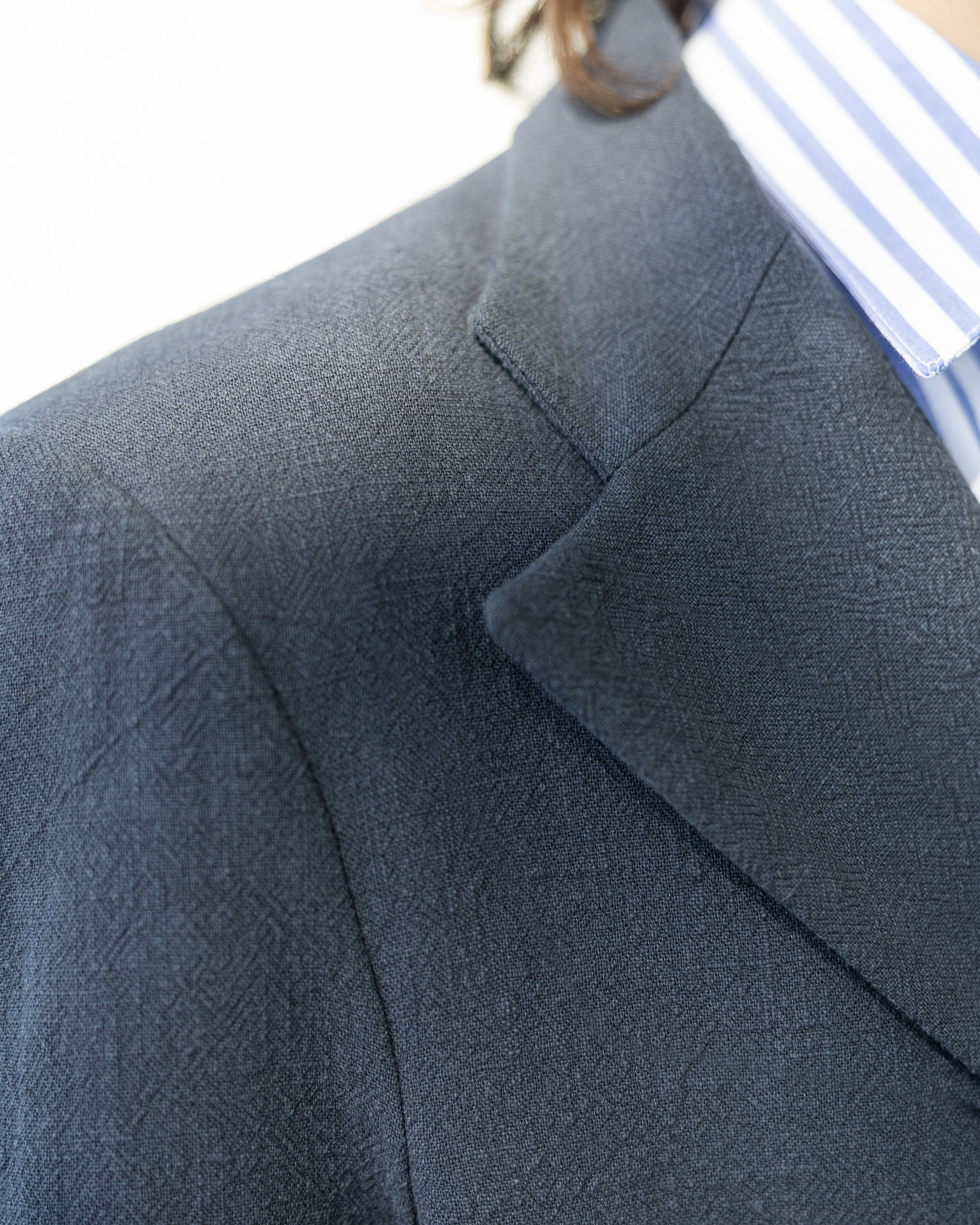 Veste en lin navy