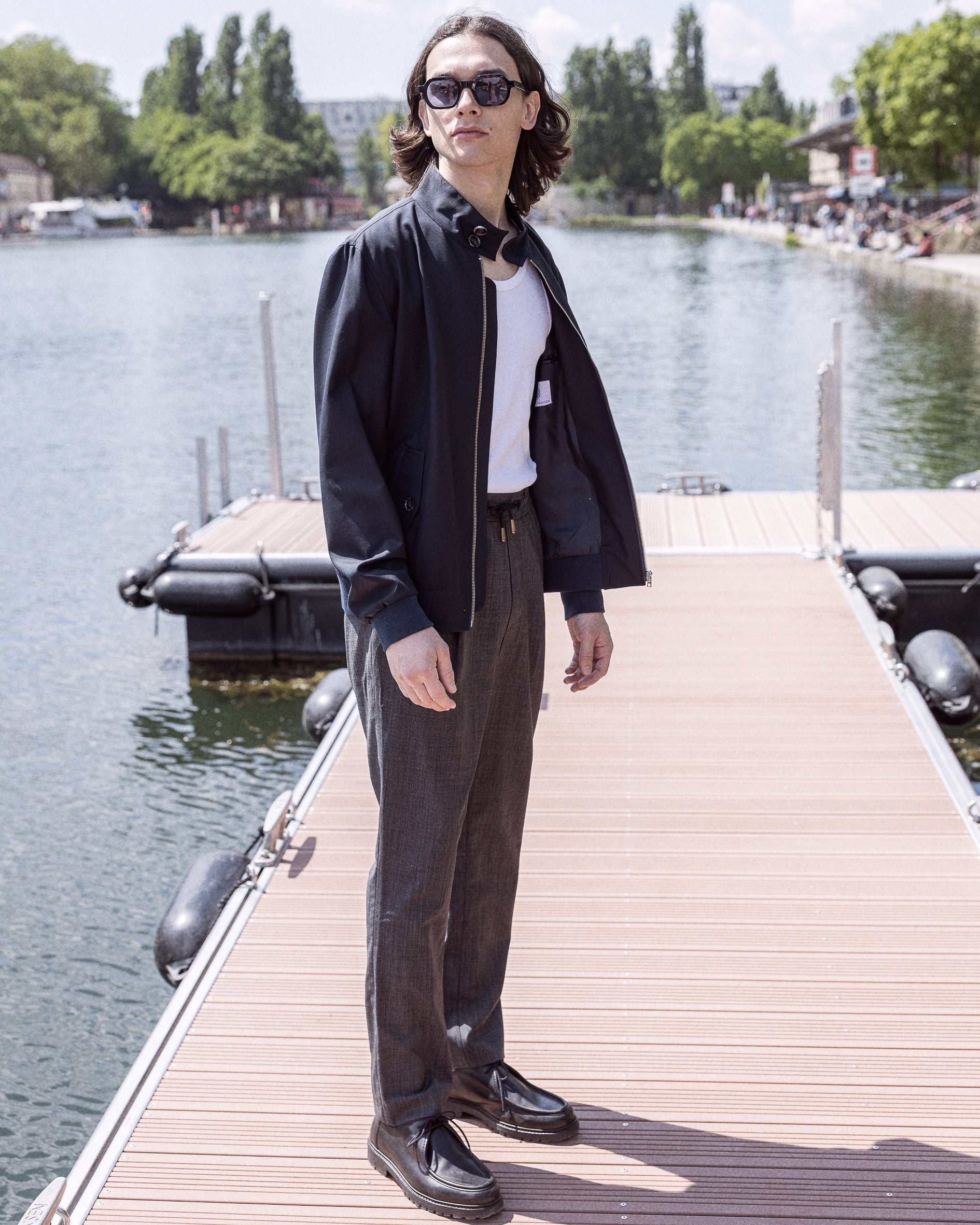 Blouson Harrington marine