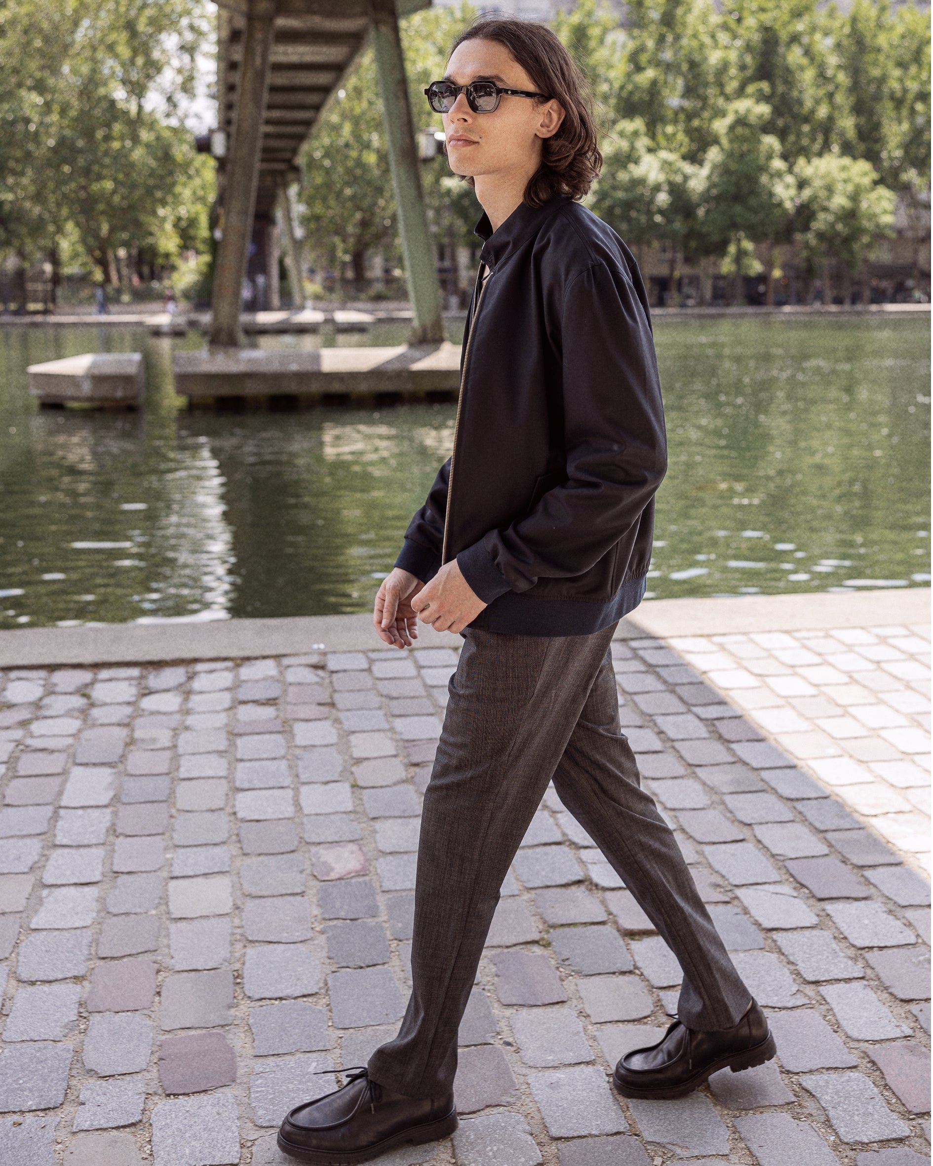 Blouson Harrington marine